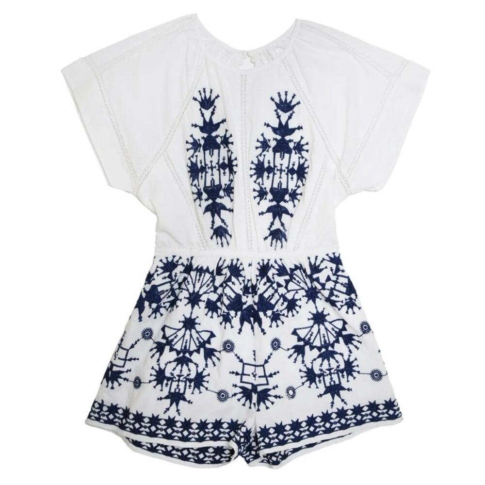 Basta Surf Embroidered Romper Size Small